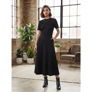 Photo of Awesome Vintage Gino Paoli Minimalist Wool Blend Midi Dress