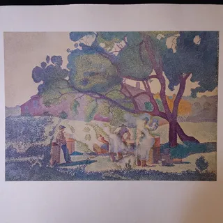Photo of 1947 Henri-Edmond Cross-Delacroix 1st Edition Neo-Impressionist Lithograph Print
