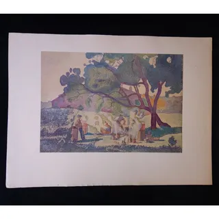 Photo of 1947 Henri-Edmond Cross-Delacroix 1st Edition Neo-Impressionist Lithograph Print