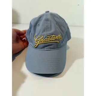 Photo of Graeters Ice Cream Light Blue Hat Cap Adjustable Strap Back Cincinnati OH