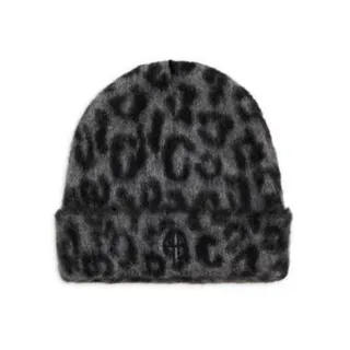 Photo of ANINE BING Elia Beanie in Grey Leopard