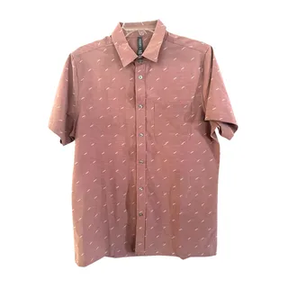 Photo of Vuori Men's Short Sleeve Bridge Button Down Casual Dress shirt medium