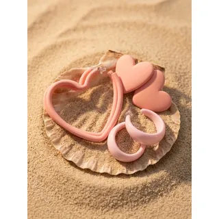 Photo of 🧚🏻♀️ New Pink Heart Earrings Set of 3 | Heart Hoops, Pink Hoops & Studs