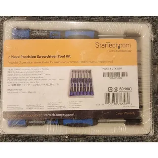 Photo of StarTech 7 Piece Precision Screwdriver Tool Kit CTK100P Electronics Repair New