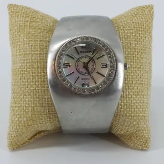 Photo of Gossip Silver Womens Watch Tone Quartz Wristwatch Cuff Band