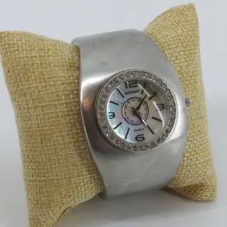 Photo of Gossip Silver Womens Watch Tone Quartz Wristwatch Cuff Band