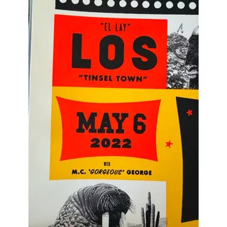 Photo of Pearl Jam 2022 LA Forum Ames Bros Gigaton Concert Poster 5/6/22 Official