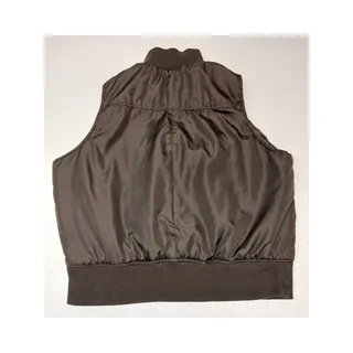 Photo of Pink SOUP (3X) Brown Cropped Puffer Vest Sleeveless Jacket 