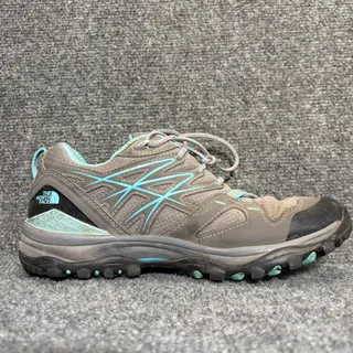 Photo of The North Face Hedgehog Gore-Tex Waterproof Hiking Shoes Women Gray Teal 9.5