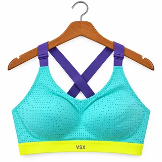 Photo of Victoria’s Secret VSX  Lightly Padded Sports Bra Multi Color EUC 32B