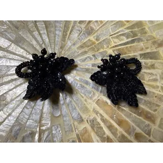 Photo of 🧚🏻♀️ Black Beaded Sequin Shoe Clips | Versatile Pair