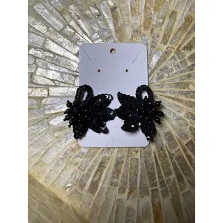 Photo of 🧚🏻♀️ Black Beaded Sequin Shoe Clips | Versatile Pair