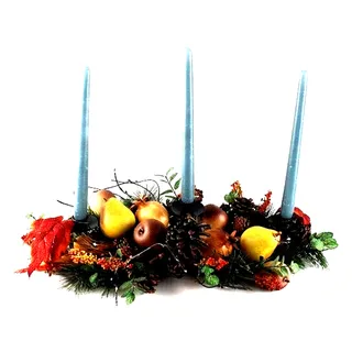Photo of Tabletop Décor Centerpiece Candelabra Arrangement Halloween Autumn Thanksgiving