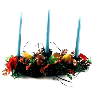 Photo of Tabletop Décor Centerpiece Candelabra Arrangement Halloween Autumn Thanksgiving
