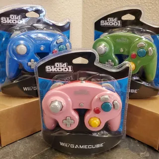 Photo of 3 Gamecube Controllers - 3 Colors Bundle (NEW) - Pink Blue Green - Nintendo