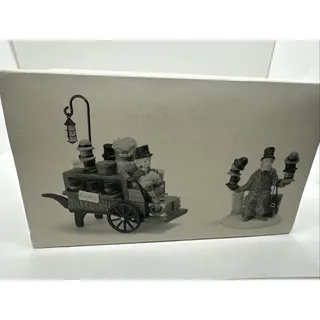 Photo of Department 56 Heritage Dickens Christmas Chelsea Market Hat Monger And Cart