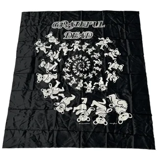 Photo of Vintage Grateful Dead Fabric Wall Hanging Banner Nikry Poster Tapestry 40x45 In