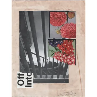 Photo of Original Mixed Media Modern Art Collage "Stev" 8.5x11" Signed