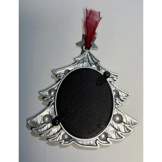 Photo of 2025 Metal Mini Photo Christmas Ornament - Green Christmas Tree Studio Decor