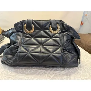 Photo of Zac posen quilted black leather
