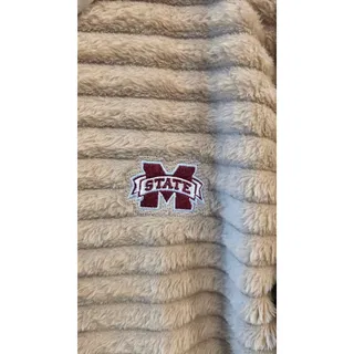 Photo of NWT Mississippi State Sherpa Hoodie - Women's Size S 4/6 - Tan