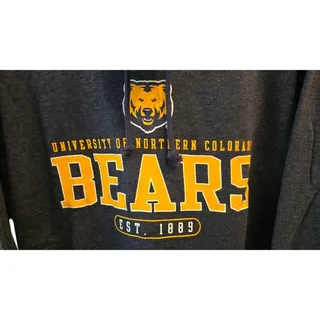Photo of NWT University of Northern Colorado Bears Hoodie - Men's Size M 38/40- Blue