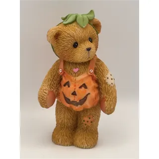 Photo of Halloween Figurine, Teddy Bear Wearing Pumpkin Costume, Cherished Teddies 798835