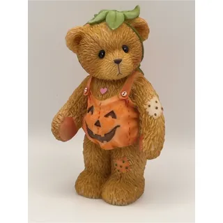 Photo of Halloween Figurine, Teddy Bear Wearing Pumpkin Costume, Cherished Teddies 798835