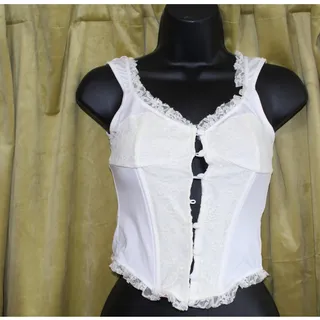 Photo of White Corset Top Small GUC