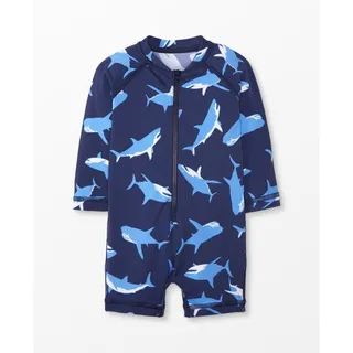 Photo of Hanna Andersson Blue Shark Rash Guard Suit 90 cm 3T | Boys One Piece Swimsuit