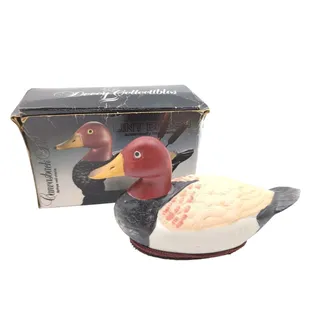 Photo of Vintage Jasco Canvasback Duck Decoy Collectible with Original Box & Gold Sticker