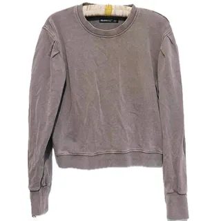 Photo of BLANK NYC Womens Crewneck Sweatshirt M Gray Lounge Y2K Indie Sleaze Grunge 