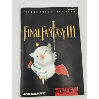 Photo of Final Fantasy III 1994 SNES Super Nintendo Authentic Cartridge Manual