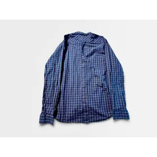 Photo of  Ben Sherman Men’s XL Navy Brown Plaid Long Sleeve Stretch Button Down Shirt