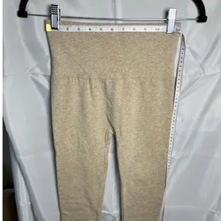 Photo of A New Day Thick Winter Leggings S/M Beige High Rise Warm Stretch NWT