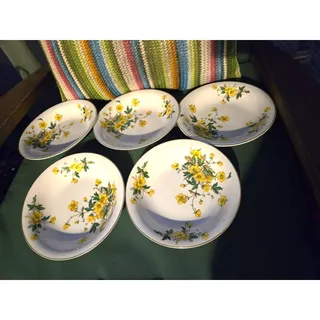 Photo of Buttercups Edwin Knowles Buttercups Vintage soup Bowls 5