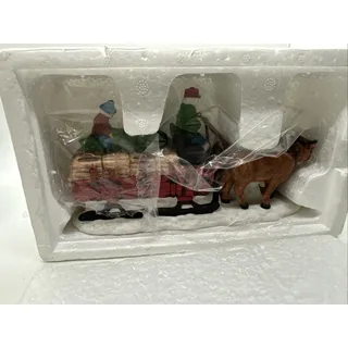 Photo of Dept 56 Heritage Village Collection Accessory Ox Sled 59510 NO OUTER BOX