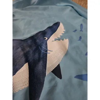Photo of Carter's Shark Rash Guard Swim Trunks Set Boys 3T Blue Long Sleeve UPF Swimwear