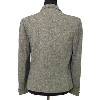 Photo of Vintage Pendleton Wool Tweed Blazer Blue Cream Tailored Academia Jacket Small