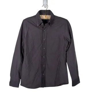 Photo of Proper Cloth Mens Pima Oxford Dress Shirt Size 15 Charcoal Gray Business Office