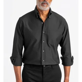 Photo of Proper Cloth Mens Pima Oxford Dress Shirt Size 15 Charcoal Gray Business Office