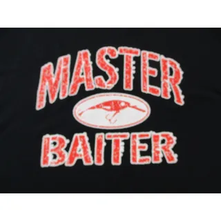 Photo of Master Baiter Shirt Mens XL Black Gildan Funny Fishing Graphic Novelty Tee 1574