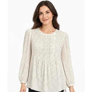 Photo of Seraphine Polka Dot Maternity Nursing Blouse Ivory Black Size US 8