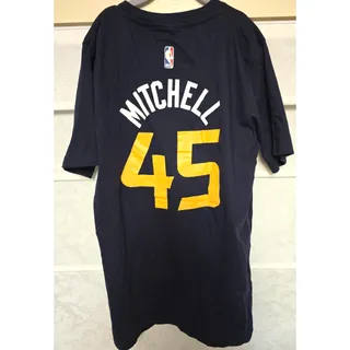 Photo of Utah Jazz Donovan Mitchell #45 Shirt Youth Large 14/16 Navy NBA Tee NWT NEW