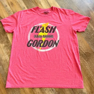 Photo of Flash Gordon Graphic Tee XL Red American Classics Retro Sci Fi Shirt