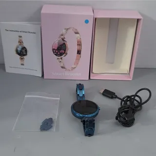 Photo of Smart Bracelet Touch Screen Smart Watch Blue Metal Band iOS/Android