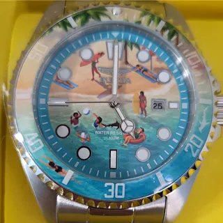 Photo of Invicta Pro Diver Men's Quartz 43mm SS Beach Multicolor Dial Date 100m
