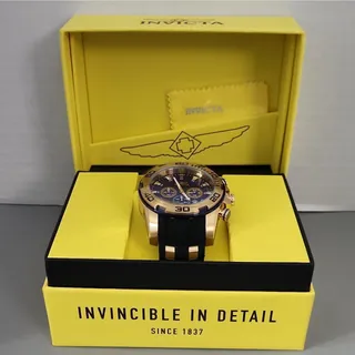 Photo of Invicta Pro Diver 22313 50mm Chronograph Date Sunray Blue Dial Black Band
