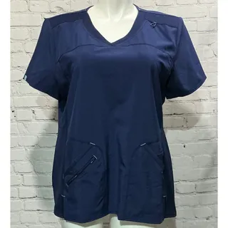 Photo of Scrubstar Performance Womens Navy Blue Ultimate Stretch Scrub Set (Size XL)  