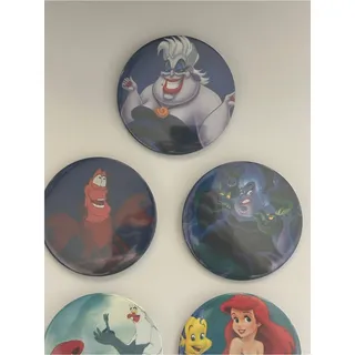 Photo of Disney The Little Mermaid pin back button set of 7